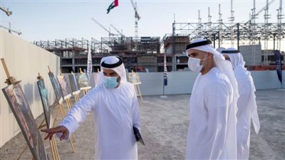 خالد بن محمد بن زايد يزور مشروع 