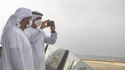 محمد بن زايد يطلع على مرافق استراحة السحب أحدث المشاريع السياحية في خورفكان