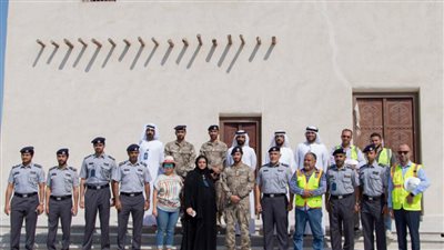 مدير عام شرطة أبوظبي وزايد بن حمد بن حمدان يتفقدان مشروع 