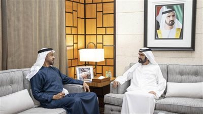 محمد بن راشد يلتقي محمد بن زايد ويبحثان عددا من الموضوعات المتعلقة بخدمة الوطن و المواطن