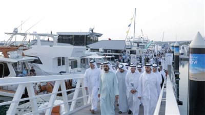 ‎محمد بن راشد يزور معرض دبي العالمي للقوارب 2023