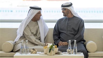 رئيس الدولة يستقبل حاكم رأس الخيمة