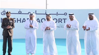 حمدان بن زايد يدشن ميناء مغرق في مدينة الظنة