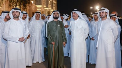 محمد بن راشد يستقبل حاكم أم القيوين