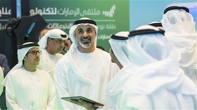 خالد بن محمد بن زايد يشهد جانباً من فعاليات ملتقى الإمارات لتكنولوجيا المناخ