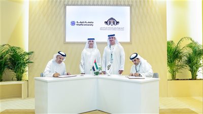 الصندوق الدولي للحفاظ على الحبارى يوقع مذكرة تفاهم مع جامعة خليفة خلال معرض أبوظبي الدولي للصيد والفروسية