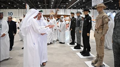 هزاع بن زايد يزور معرض أبوظبي الدولي للصيد والفروسية في دورته الـ20