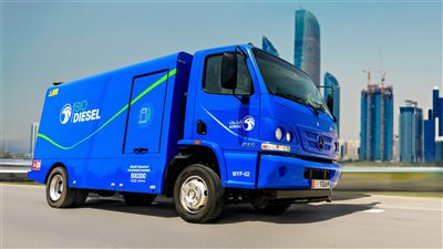 أدنوك للتوزيع تعتمد الوقود الحيوي لتشغيل أسطول مركباتها في الإمارات 