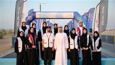 حمدان بن زايد يفتتح مسار مدينة زايد للدراجات الهوائية في منطقة الظفرة