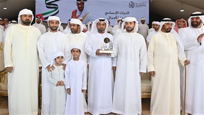 هزاع وخالد بن سلطان بن زايد يشهدان ختام مزاينة سويحان