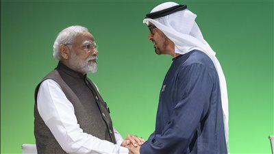 رئيس الدولة ورئيس وزراء الهند يشهدان إطلاق مبادرة الائتمان الأخضر في 