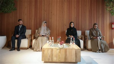 ‏COP28 ..شما بنت سلطان و شما المزروعي تناقشان دور الشباب المحوري في العمل المناخي