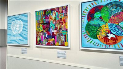 الفنون التشكيلية تجسد رسالة