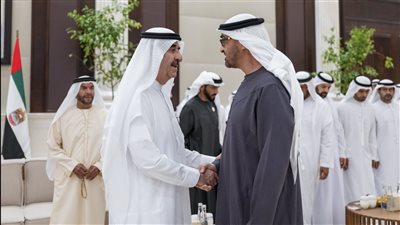 رئيس الدولة يستقبل حاكم أم القيوين