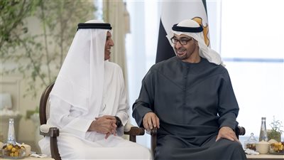 رئيس الدولة يستقبل حاكم رأس الخيمة