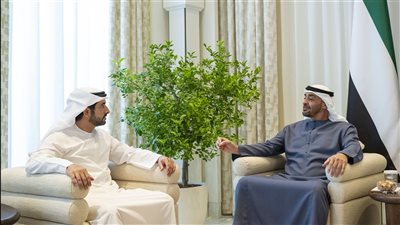 رئيس الدولة يستقبل حمدان بن محمد بن راشد