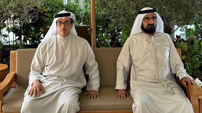 محمد بن راشد يلتقي منصور بن زايد ويبحث معه أهم التوجهات الحكومية الاتحادية القادمة