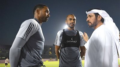 حمدان بن مبارك يشهد تدريبات المنتخب الوطني في أبوظبي