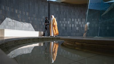 ذياب بن محمد بن زايد يستقبل رئيس جمهورية السنغال في واحة الكرامة