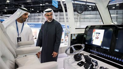 خالد بن محمد بن زايد يزور معرض أبوظبي الدولي للقوارب في دورته السادسة