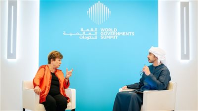 عبدالله بن زايد يلتقي مدير عام صندوق النقد الدولي على هامش القمة العالمية للحكومات